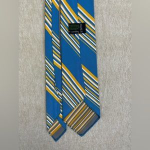Vintage Wembley tie - Blue/White/Gold striped